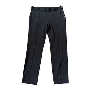 Everlane Women's Black Crease-Leg Knit Dress Pants Sz 4 Casual side zipper sleek